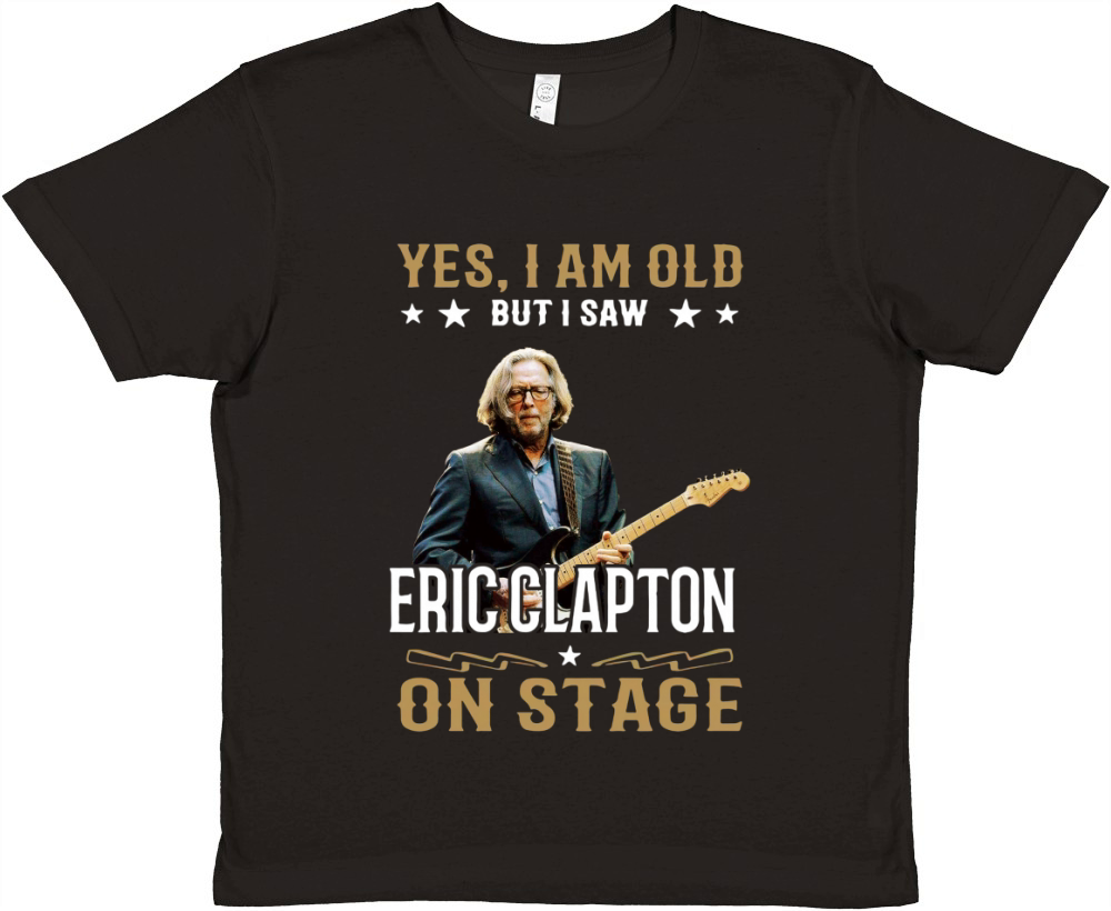 Yes I Am Old But I Saw Eric Clapton On Stage Premium Kids Crewneck T-shirt