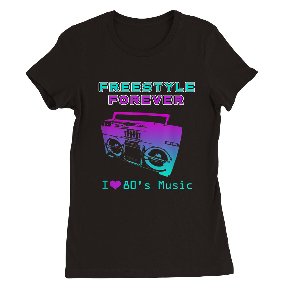 80's Freestyle Music Premium Womens Crewneck T-shirt