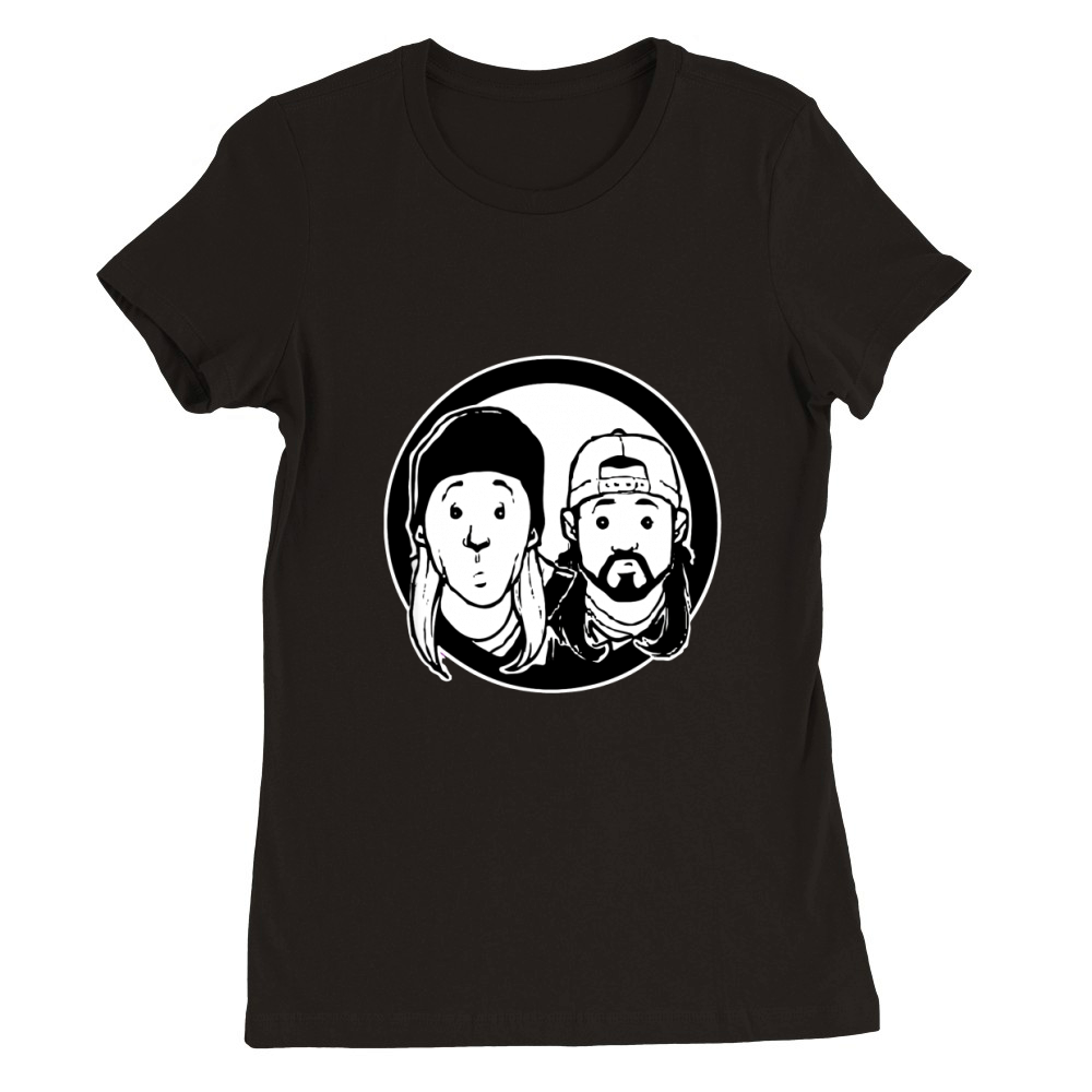 Jay and Silent Bob Just Jay and Silent Bob Premium Womens Crewneck T-shirt