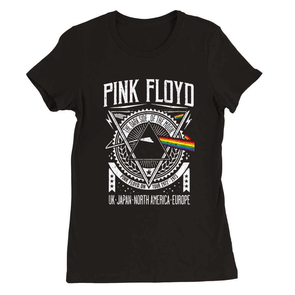 PINK FLOYD - DARK SIDE OF THE MOON TOUR Premium Womens Crewneck T-shirt