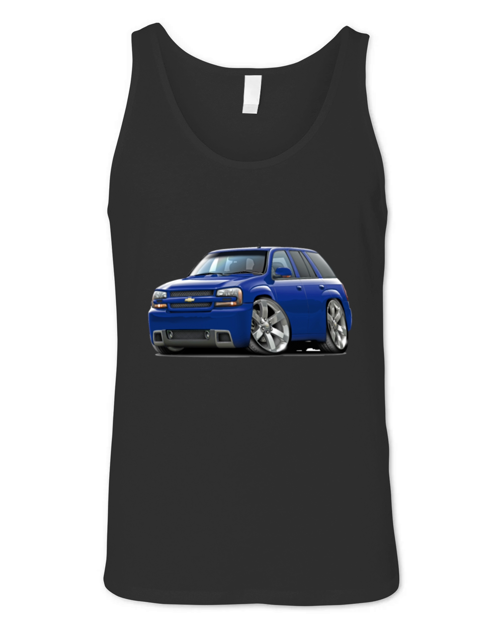Chevy Trailblazer SS Blue Truck Unisex Jersey Tank