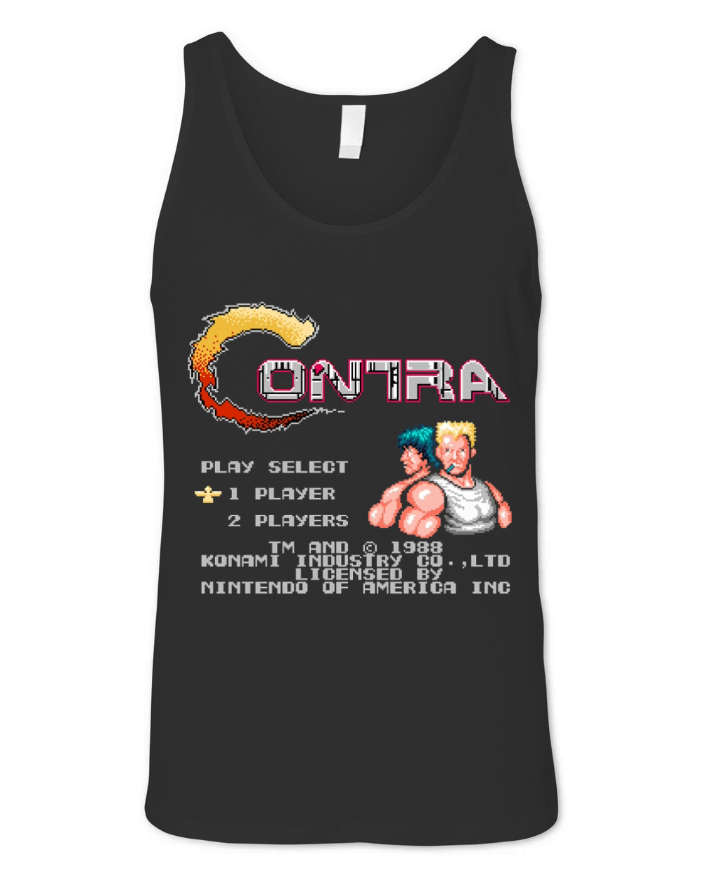 Contra (NES) Title Screen shirt Unisex Jersey Tank