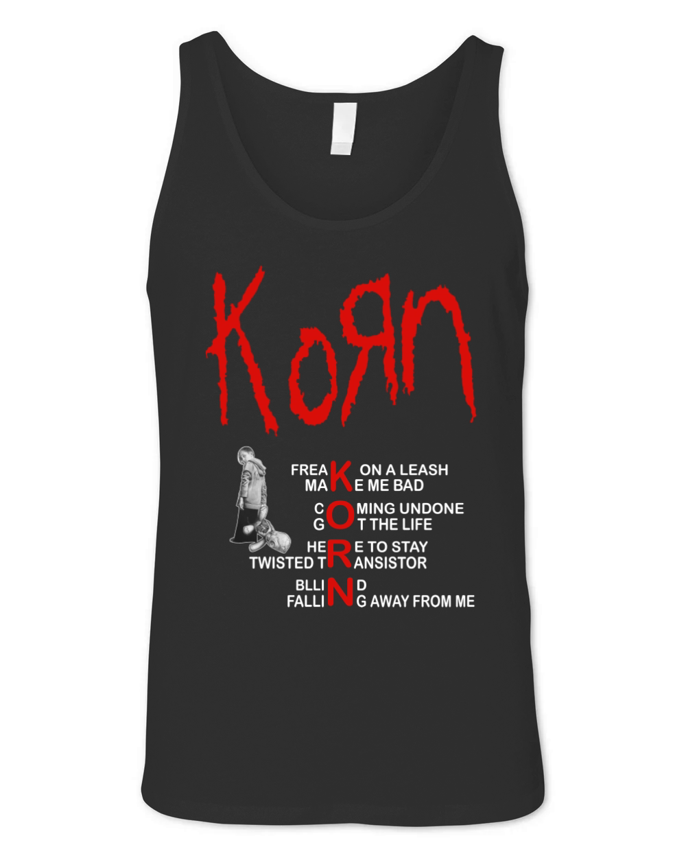 KORN BEST OF SONGS Unisex Jersey Tank