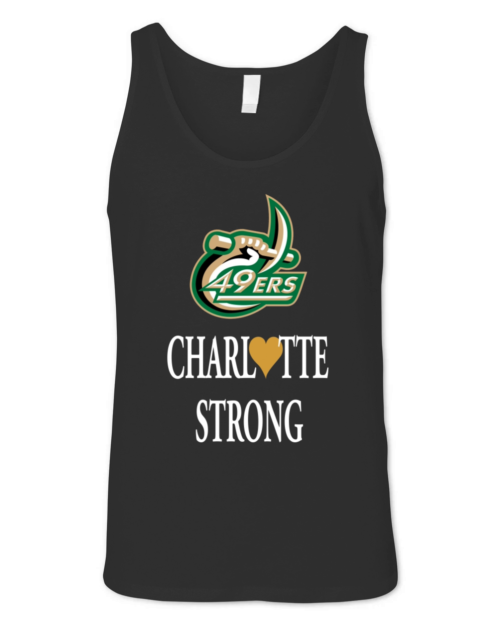 UNCC 49er Charlotte Strong Unisex Jersey Tank