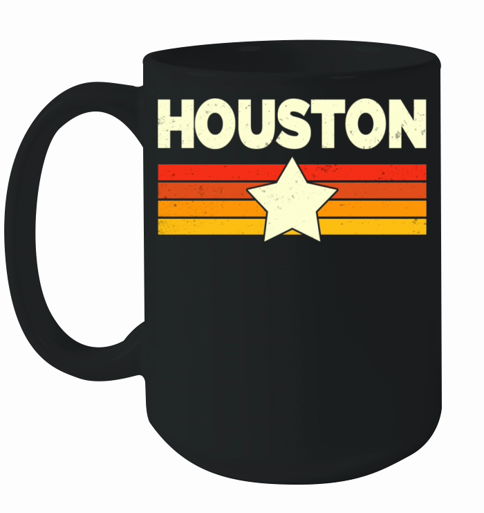 Houston Shirt Retro Vintage Houston Ceramic Mug