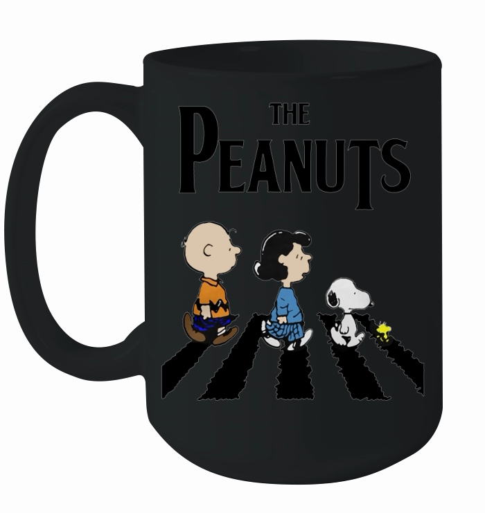Peanuts Beatles TShirt Ceramic Mug