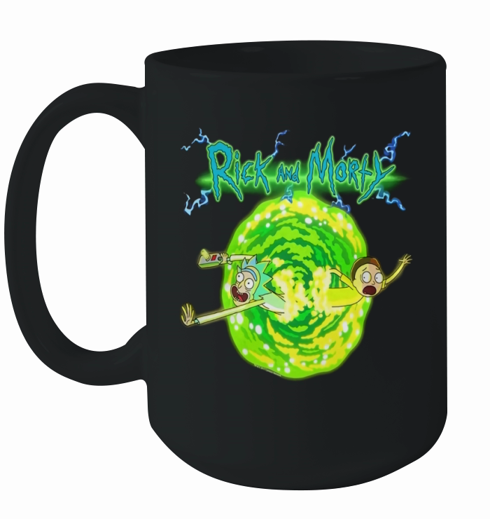 RICK &amp;amp; MORTY PORTAL GLOW LIGHTNING LOGO Ceramic Mug