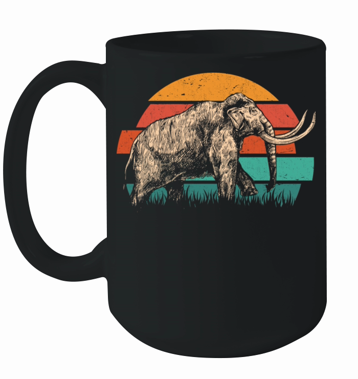Vintage Mammoth Retro Ceramic Mug