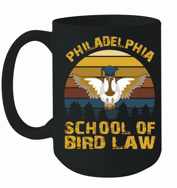 Vintage Philadelphia School Of Bird Law For Nature Ceramic Mug