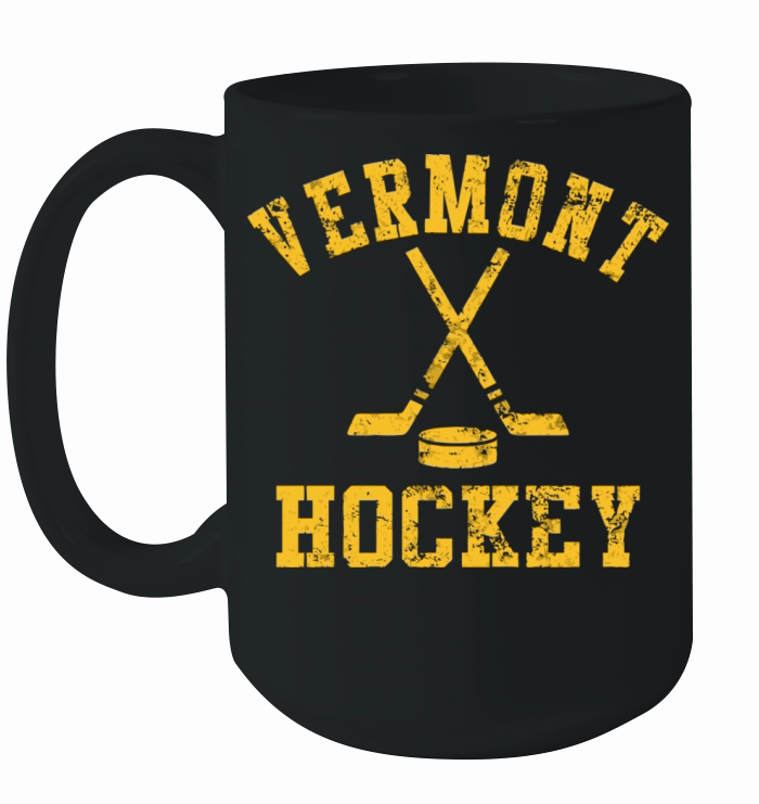 Vintage Vermont Hockey Ceramic Mug
