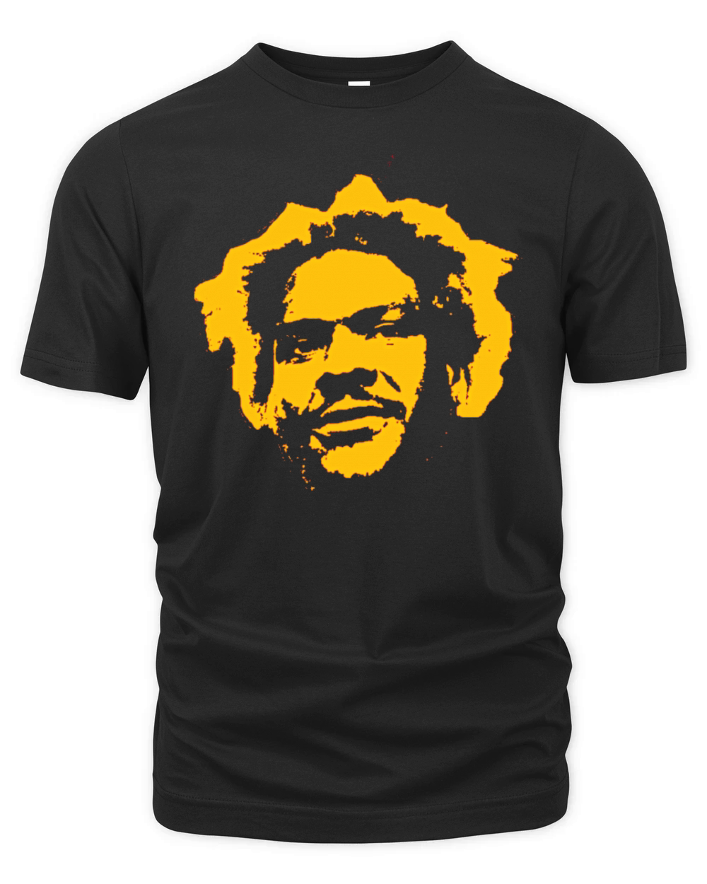 Frank Clark Face Silhouette Football Fan Organic Unisex T-shirt