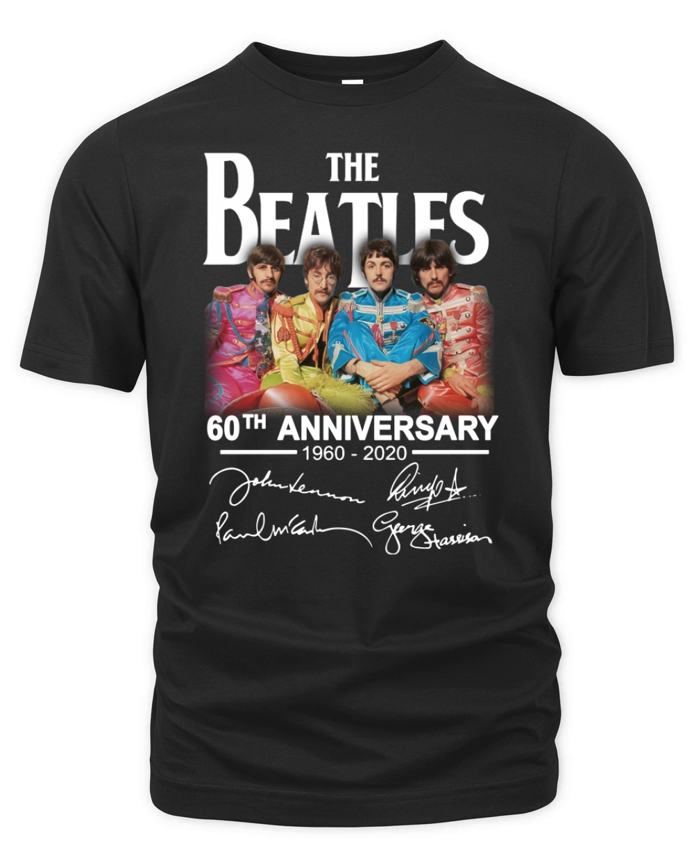 The Beatles 60th Anniversary 1960 2020 Organic Unisex T-shirt