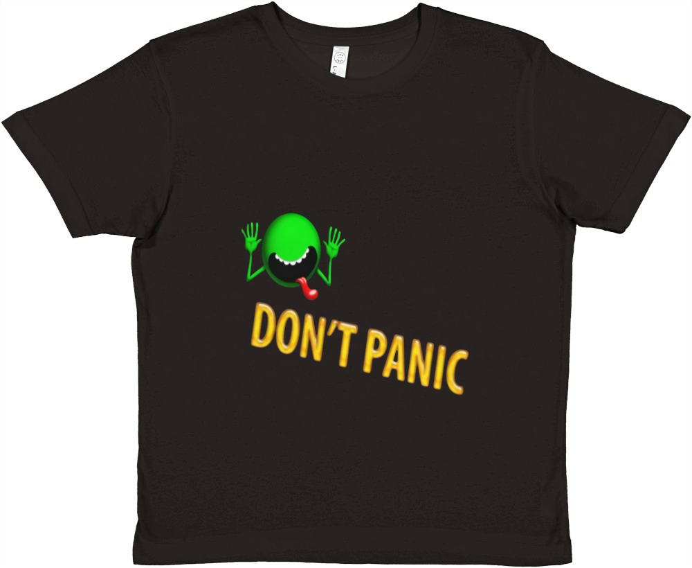 hitchhikers guide to the galaxy movie Don t panic Premium Kids Crewneck T-shirt