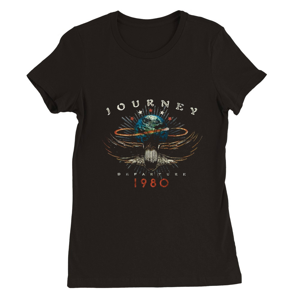 Journey Rock Band Music Group Departure 1980 Premium Womens Crewneck T-shirt