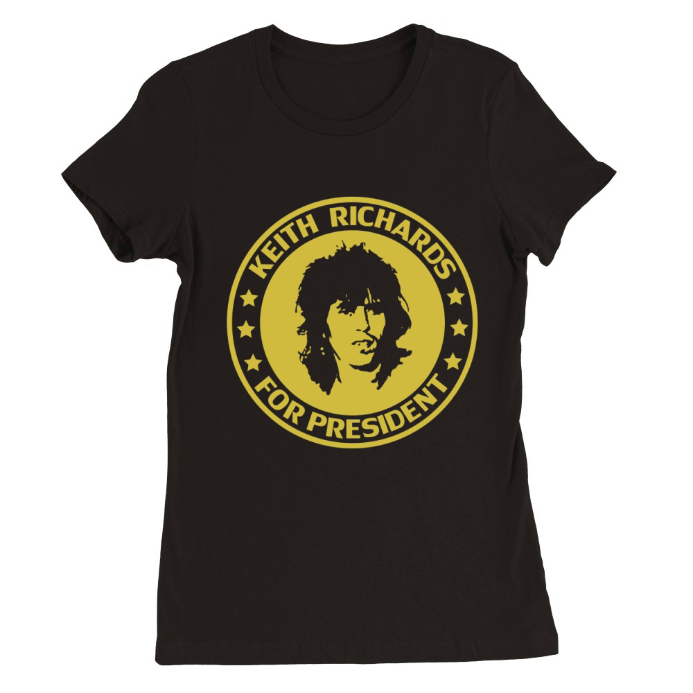 Keith Richards Tshirt Premium Womens Crewneck T-shirt