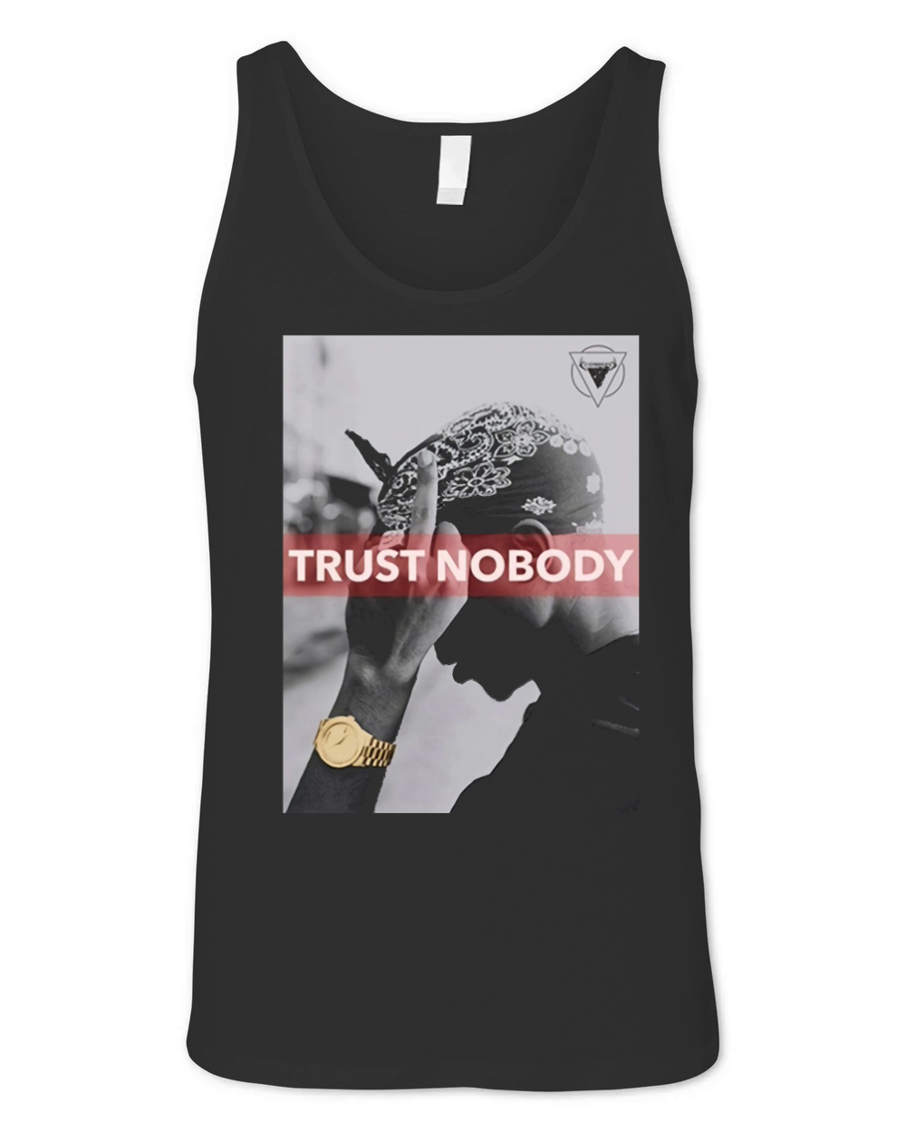 Metallic Gold Shakur Unisex Jersey Tank