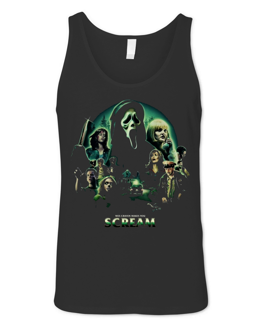 Movie Black Scream Unisex Jersey Tank