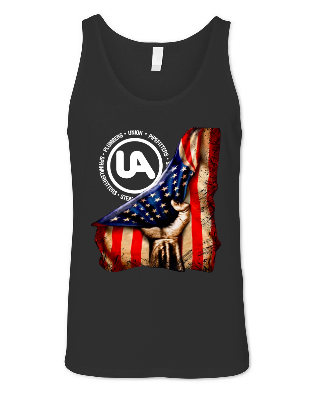 Plumbers Union Pipefitters American Flag Unisex Jersey Tank