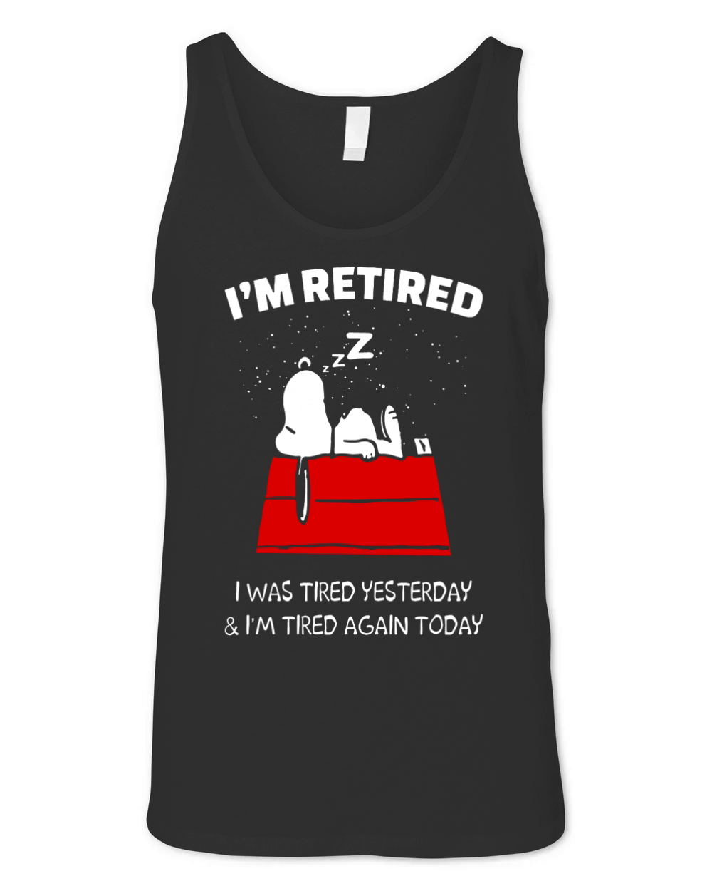 Snoopy Retired Shirt Unisex Jersey Tank