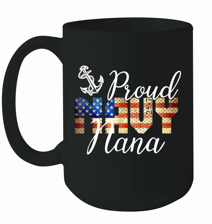 Proud Navy Nana Ceramic Mug