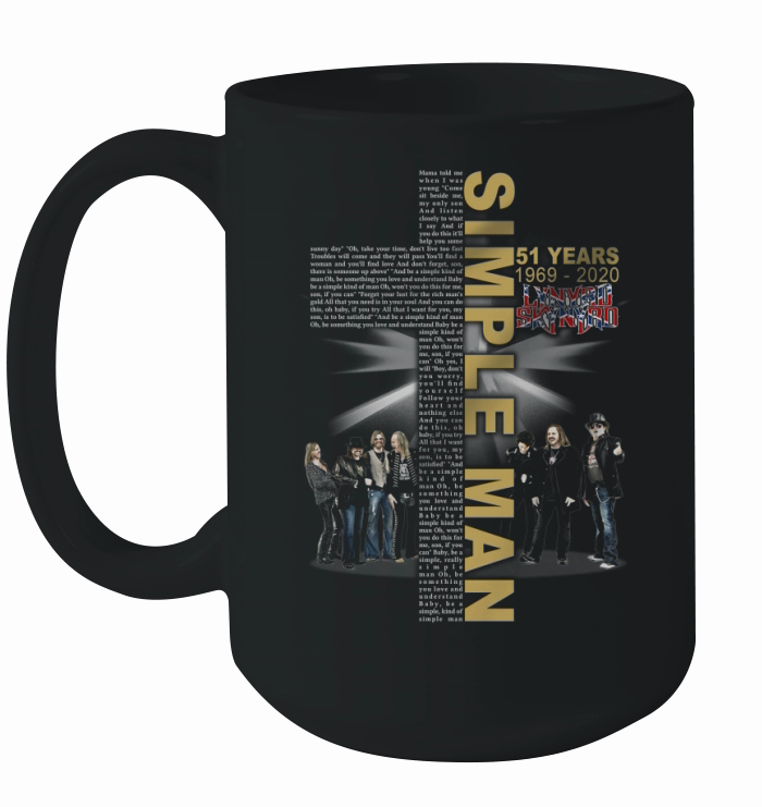 Simple Man lyric Cross 51 years 1969 2020 Lynyrd Skynyrd Ceramic Mug