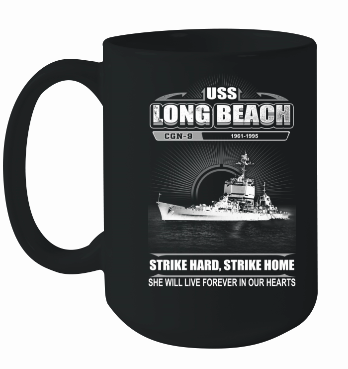 USS Long Beach CGN 9 Ceramic Mug