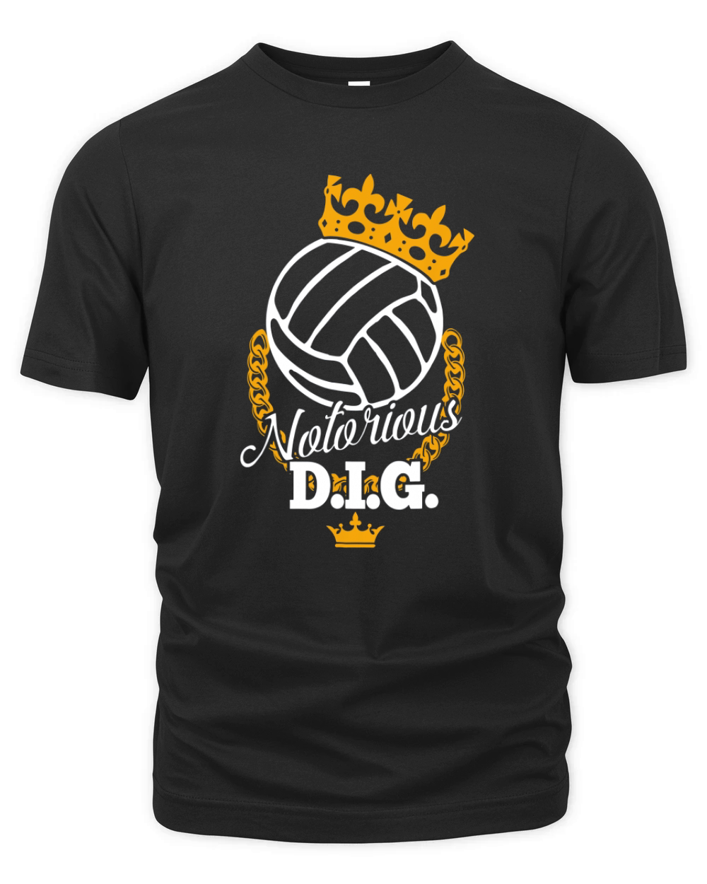 Funny Volleyball Notorious DIG Organic Unisex T-shirt