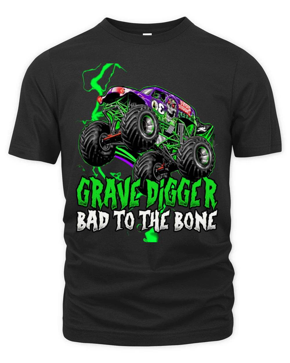 grave digger Bad tot the Bone Organic Unisex T-shirt