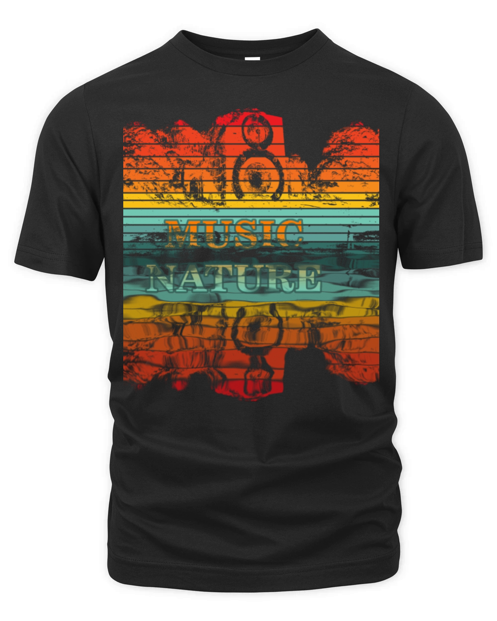 Music Nature vintage Organic Unisex T-shirt