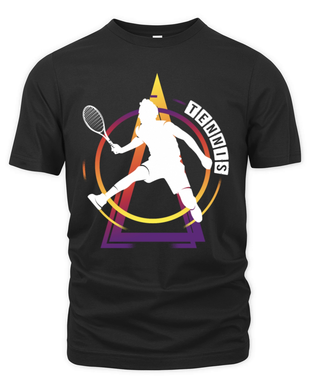 Tennis Player Ball Sports Game Vintage Retro Organic Unisex T-shirt