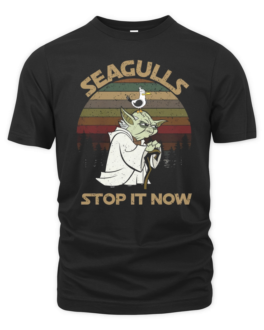 Yoda Seagulls stop it now vintage shirt Organic Unisex T-shirt