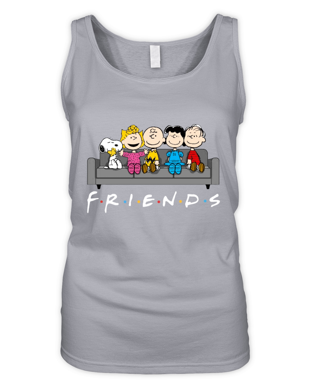 Snoopy Friends TV Show Organic Women's Tank Top