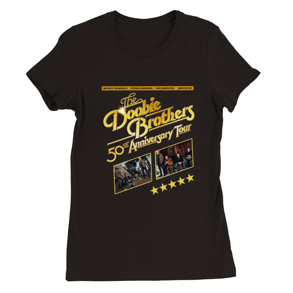 The Doobie Brothers 50th Anniversary Tour Premium Womens Crewneck T-shirt