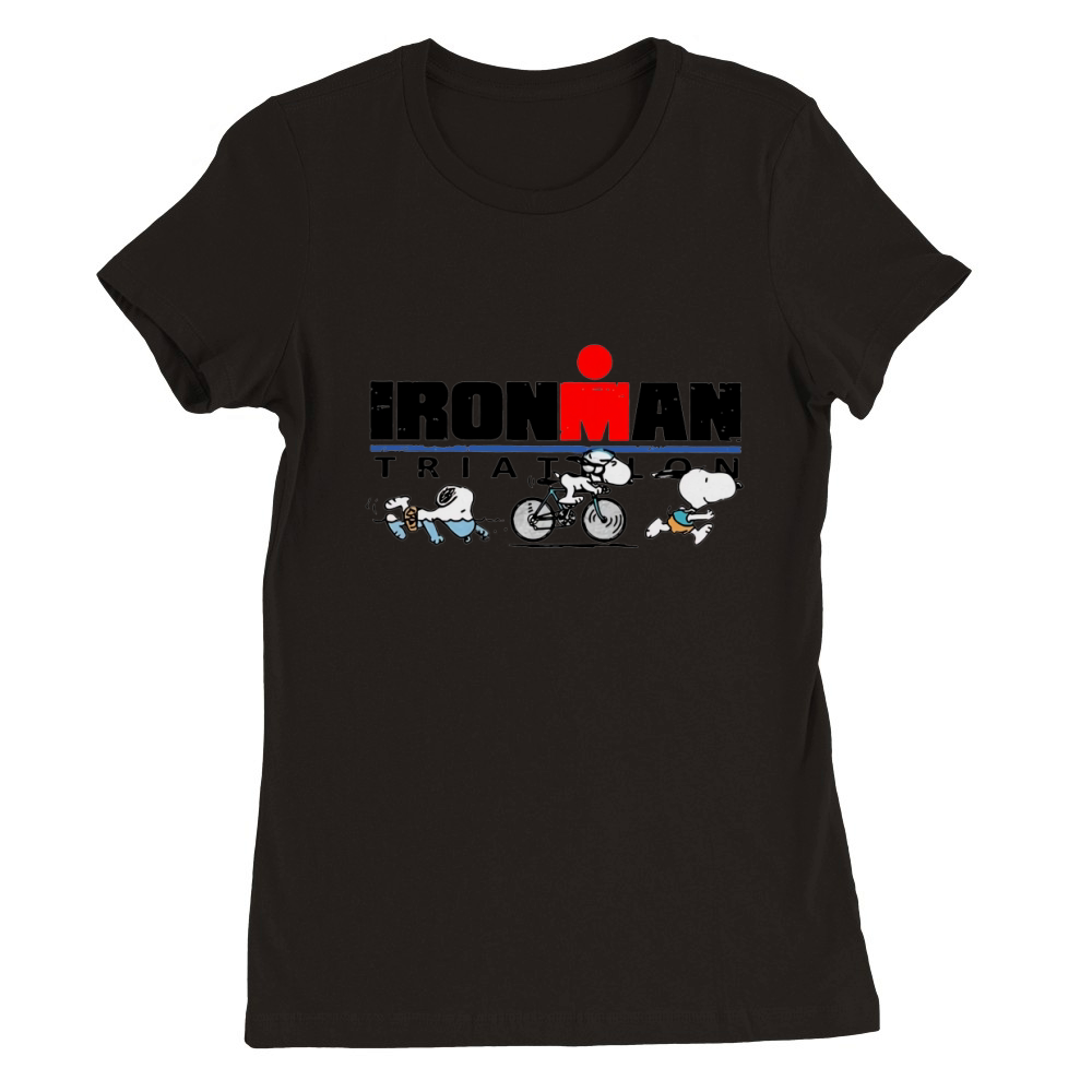 Triathlon World Triathlon Corporation Snoopy Ironman shirt Premium Womens Crewneck T-shirt
