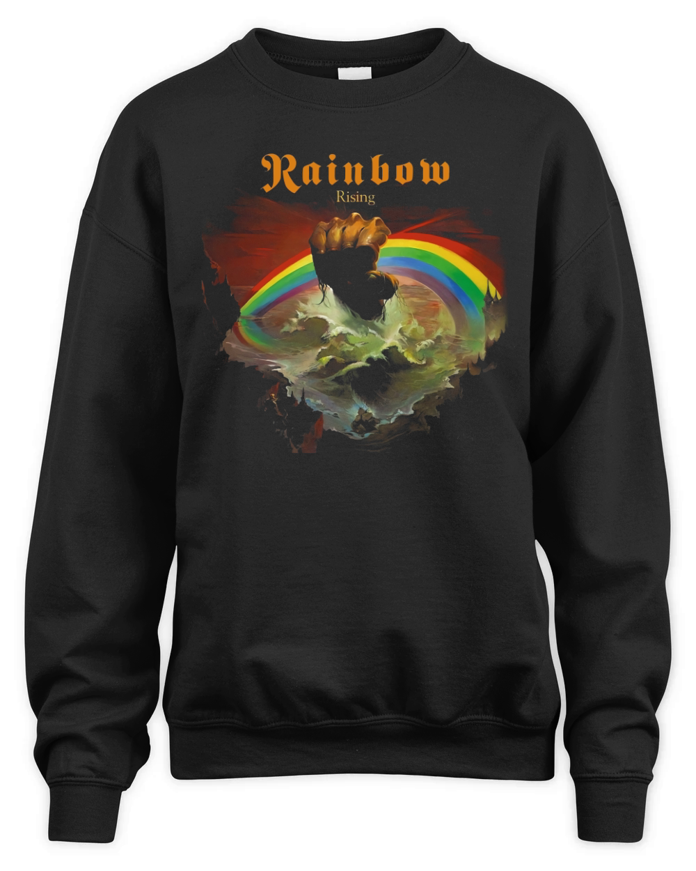 Rainbow Band - Rising T-Shirt Unisex Premium Crewneck Sweatshirt