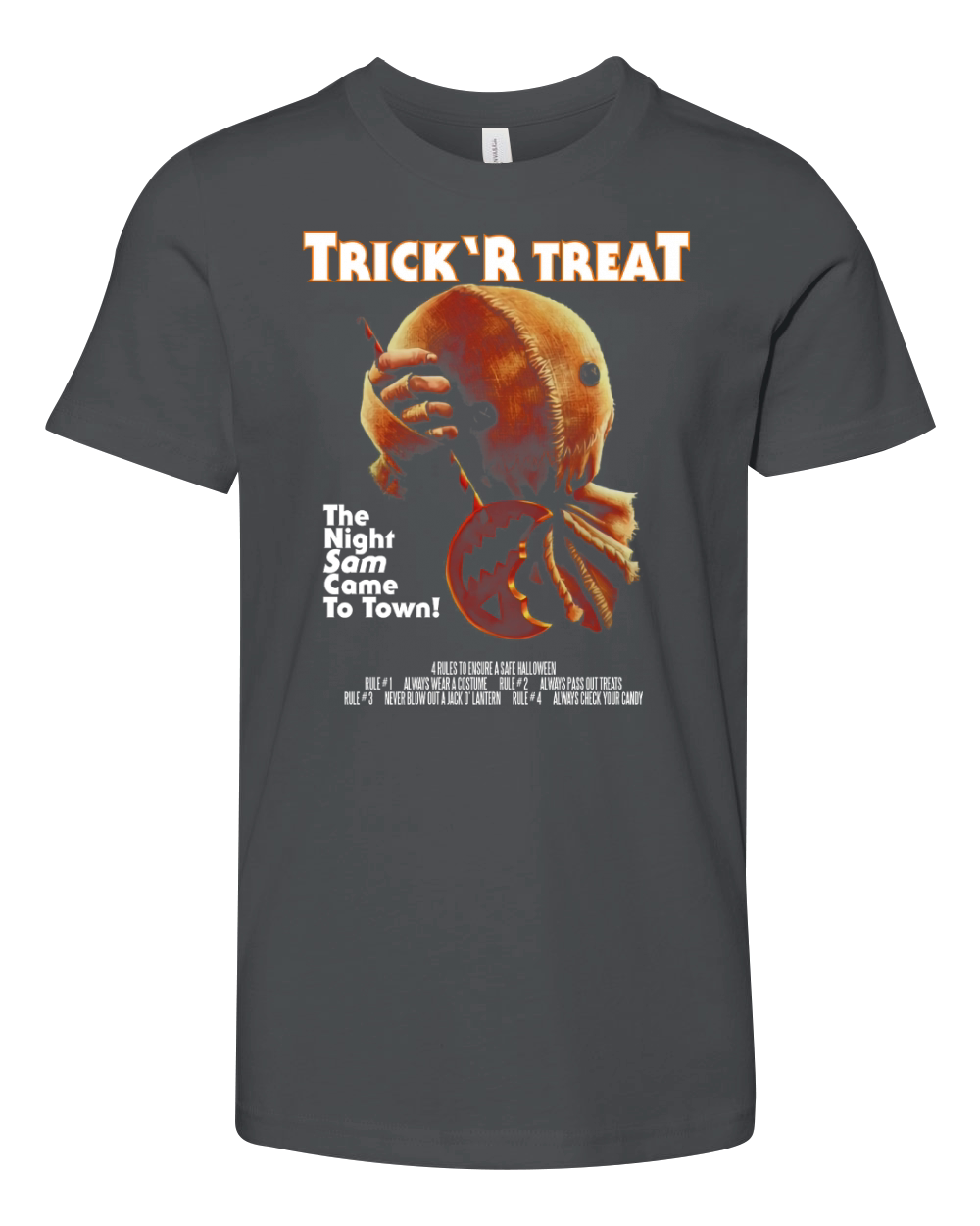 Trick 'r Treat the night sam came to town shirt, hoodie, sweater, longsleeve t-shirt Youth Unisex Jersey Tee