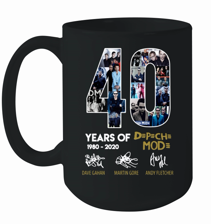 40 Years Of 1980-2020 Depeche Mode Signatures shirt Ceramic Mug
