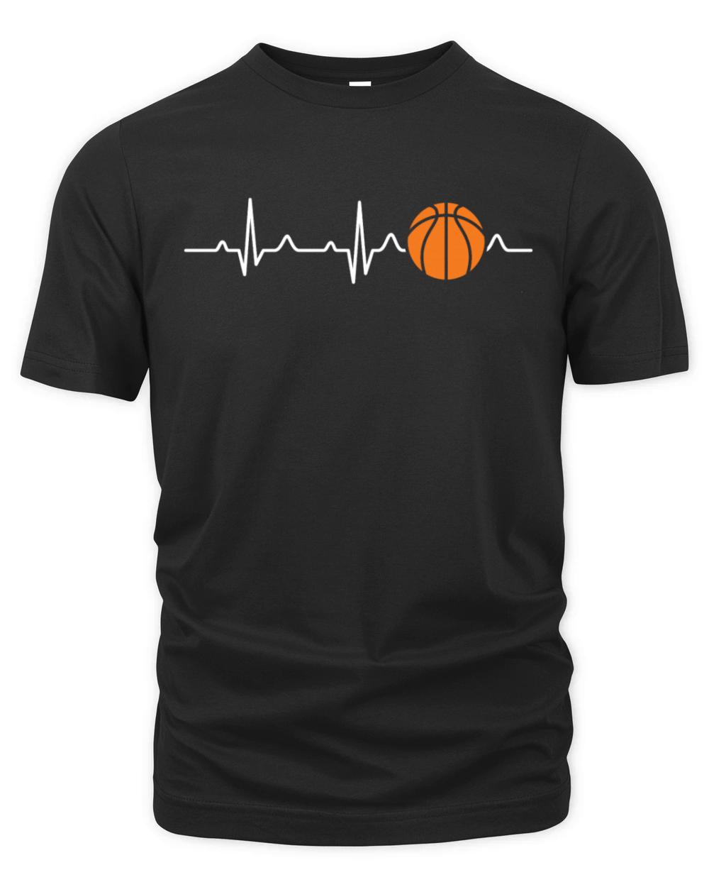Basketball Heartbeat Organic Unisex T-shirt
