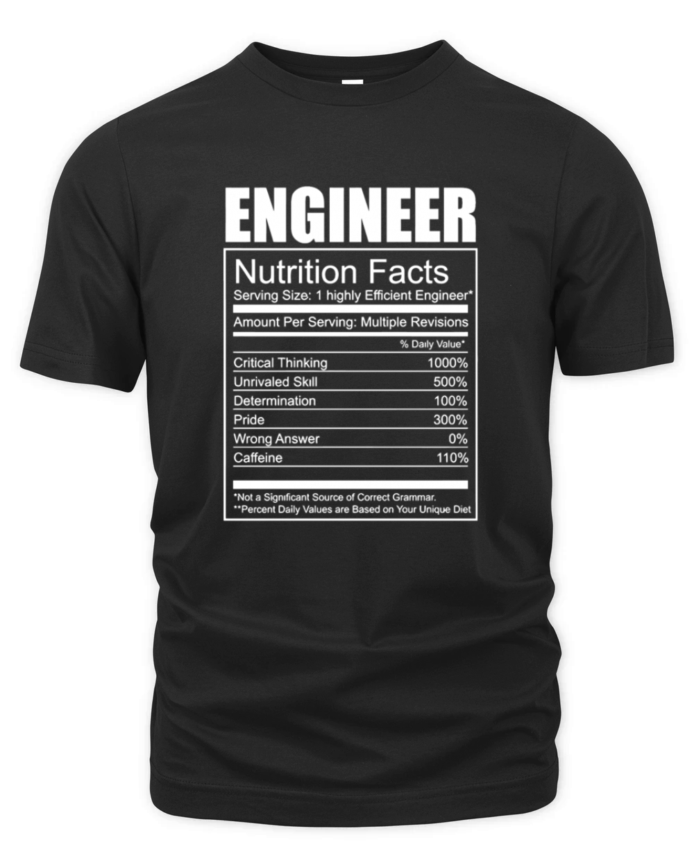 Engineer - Engineer - Funny Engineer Nutrition Organic Unisex T-shirt