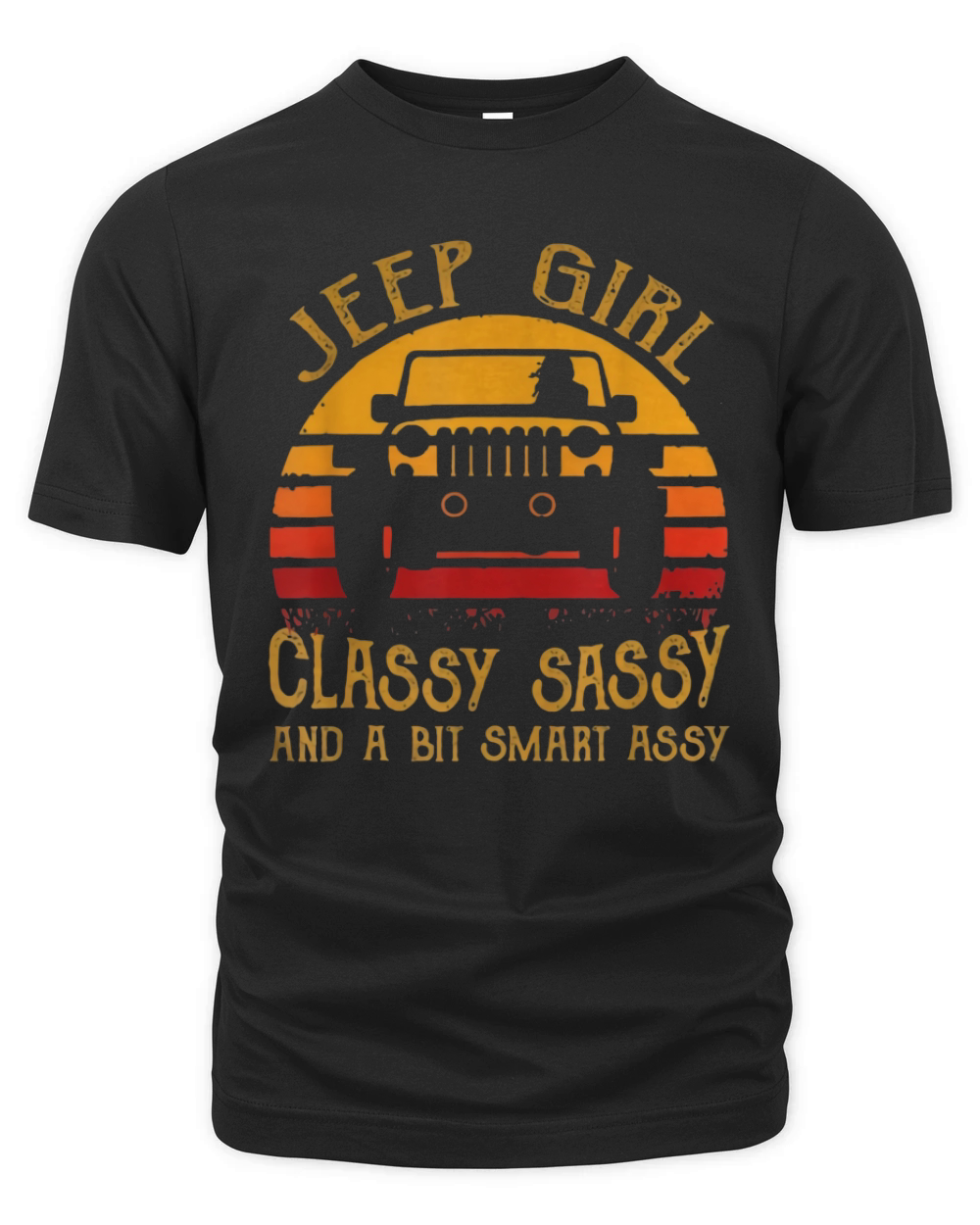 Vintage Jeep Girl Classy Sassy And A Bit Smart Assy Organic Unisex T-shirt