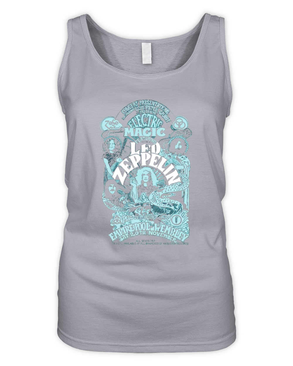 Led Zeppelin Classic Rock Band Organic Women's Tank Top