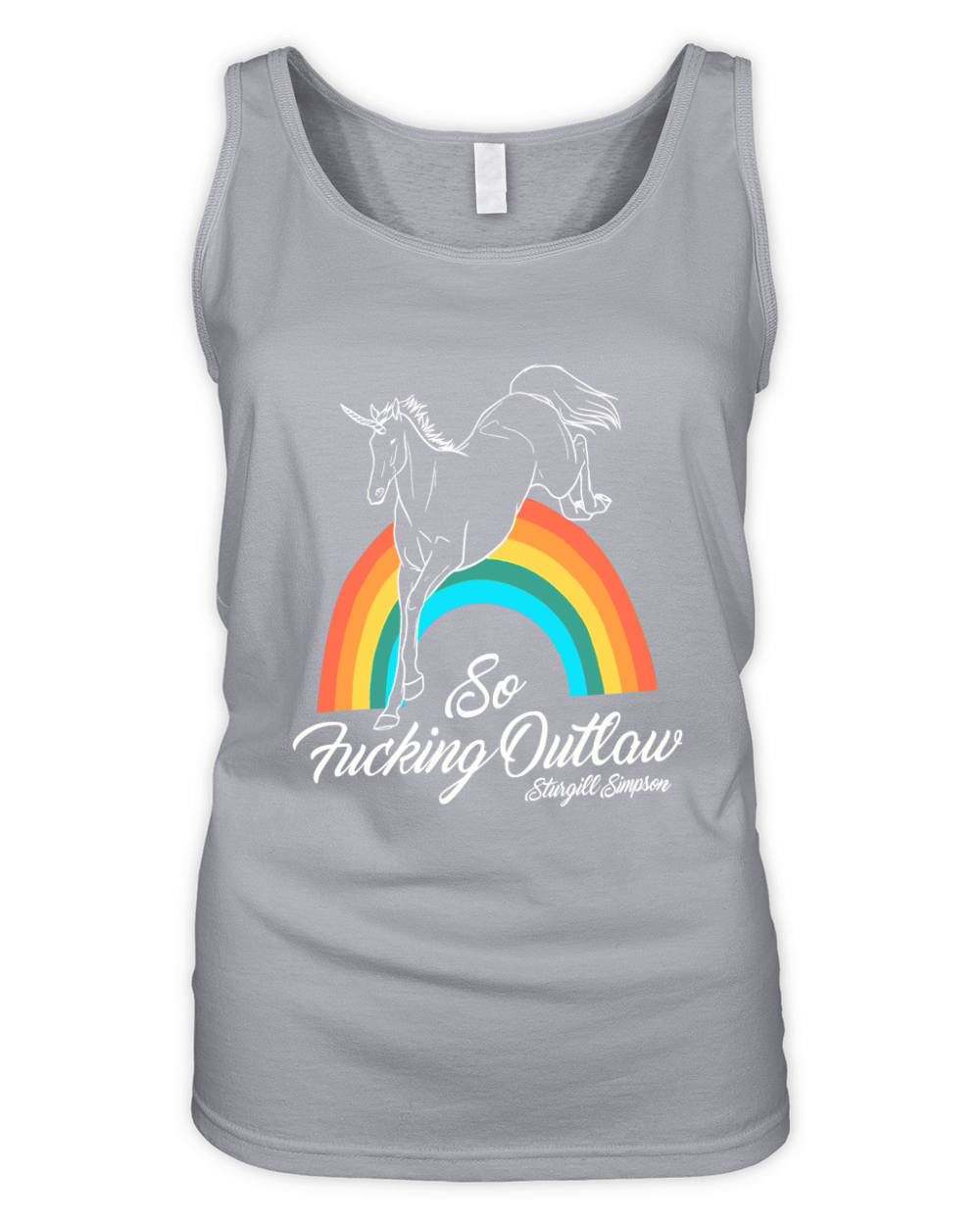 Sturgill Simpsons So Fking Outlaw Pattern Organic Women's Tank Top