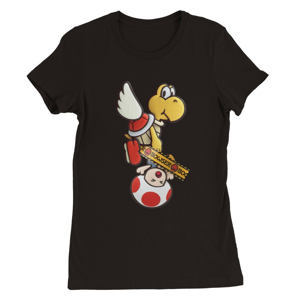 Koopa Troopa Police T-Shirt Premium Womens Crewneck T-shirt
