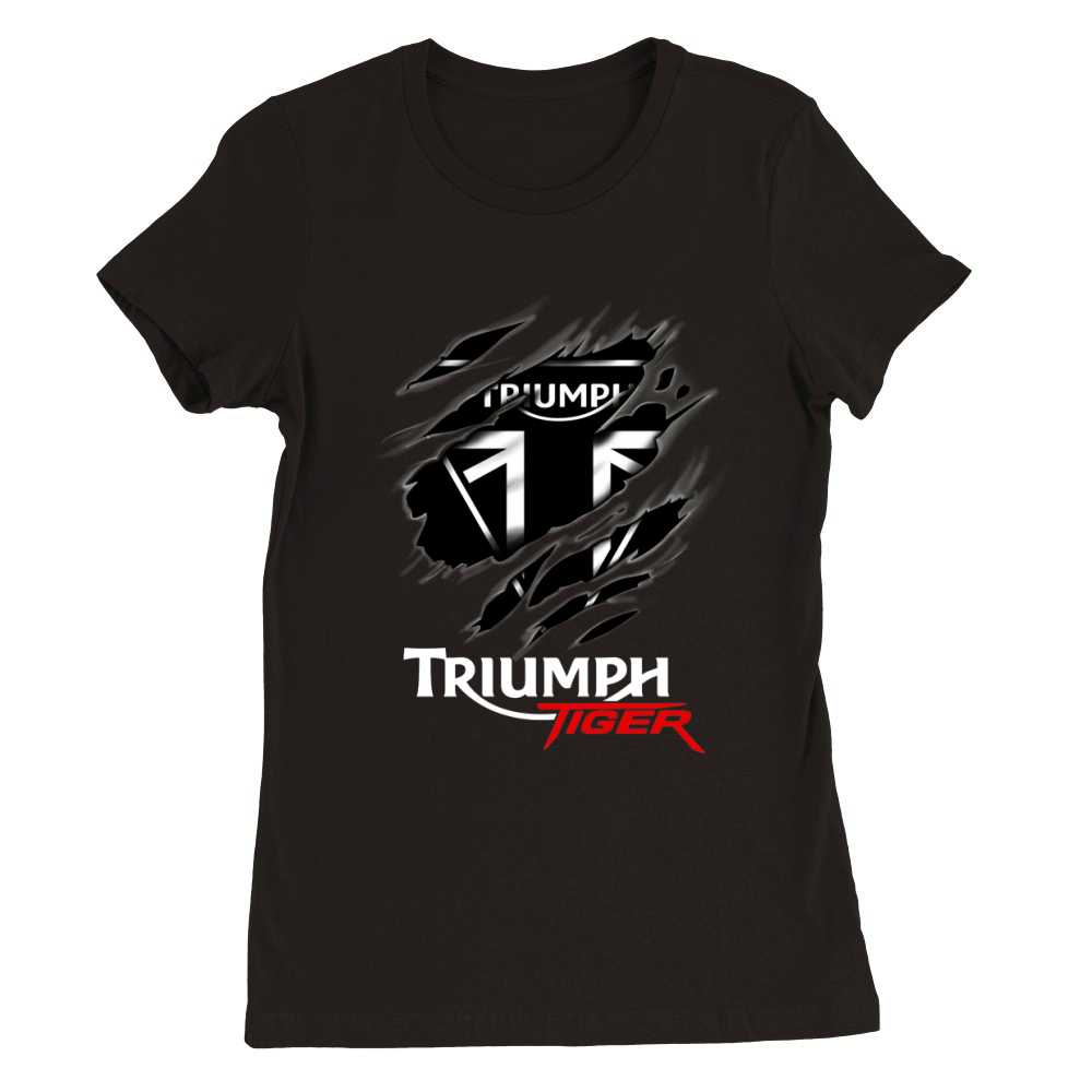 LIMITTED EDITION TRIUMPH TIGER Premium Womens Crewneck T-shirt