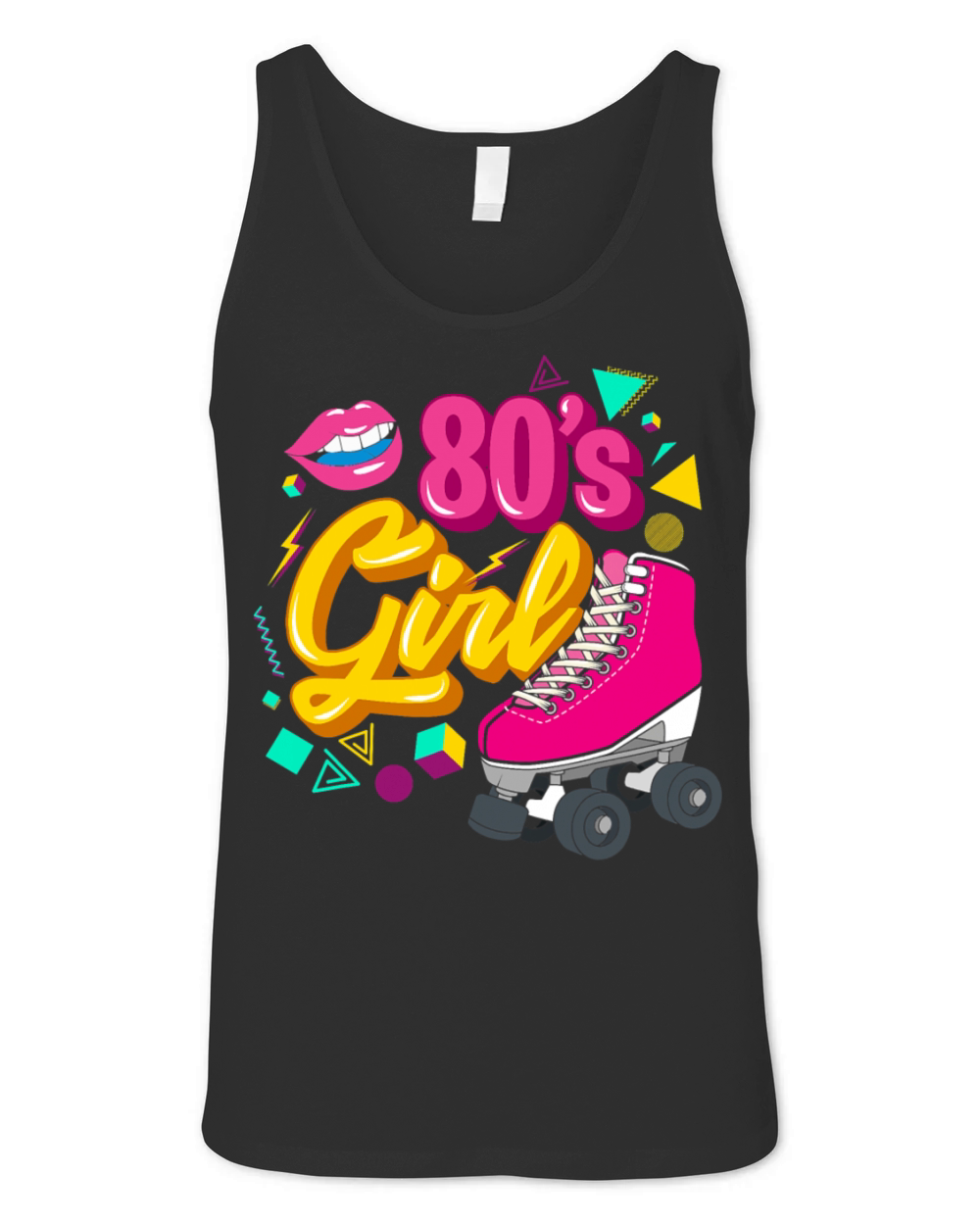 80s party theme party outfit costume vintage retro Unisex Jersey Tank