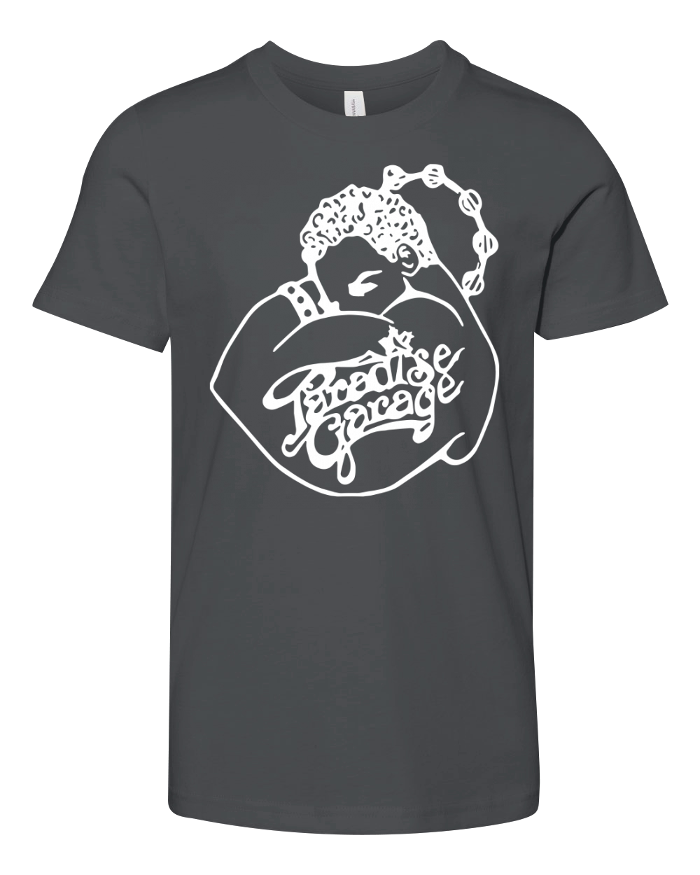 New Paradise Garage Logo Men s Black T Shirt T-Shirt Youth Unisex Jersey Tee