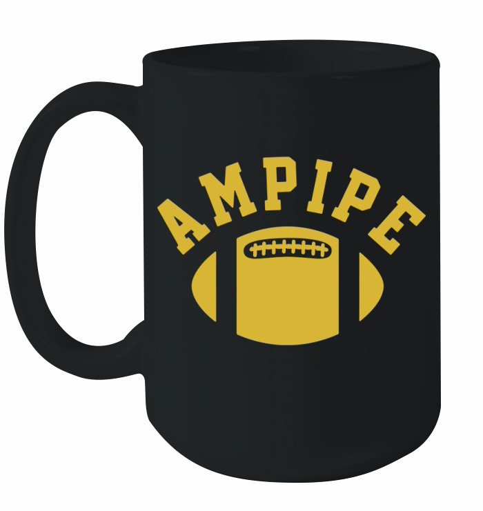 Ampipe High School Bulldogs Football Team T-Shirt Ceramic Mug