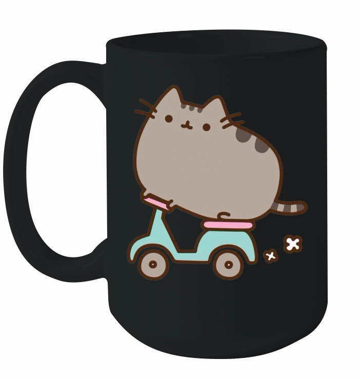 Pusheen Cat  Mens Ringer TShirt Ceramic Mug