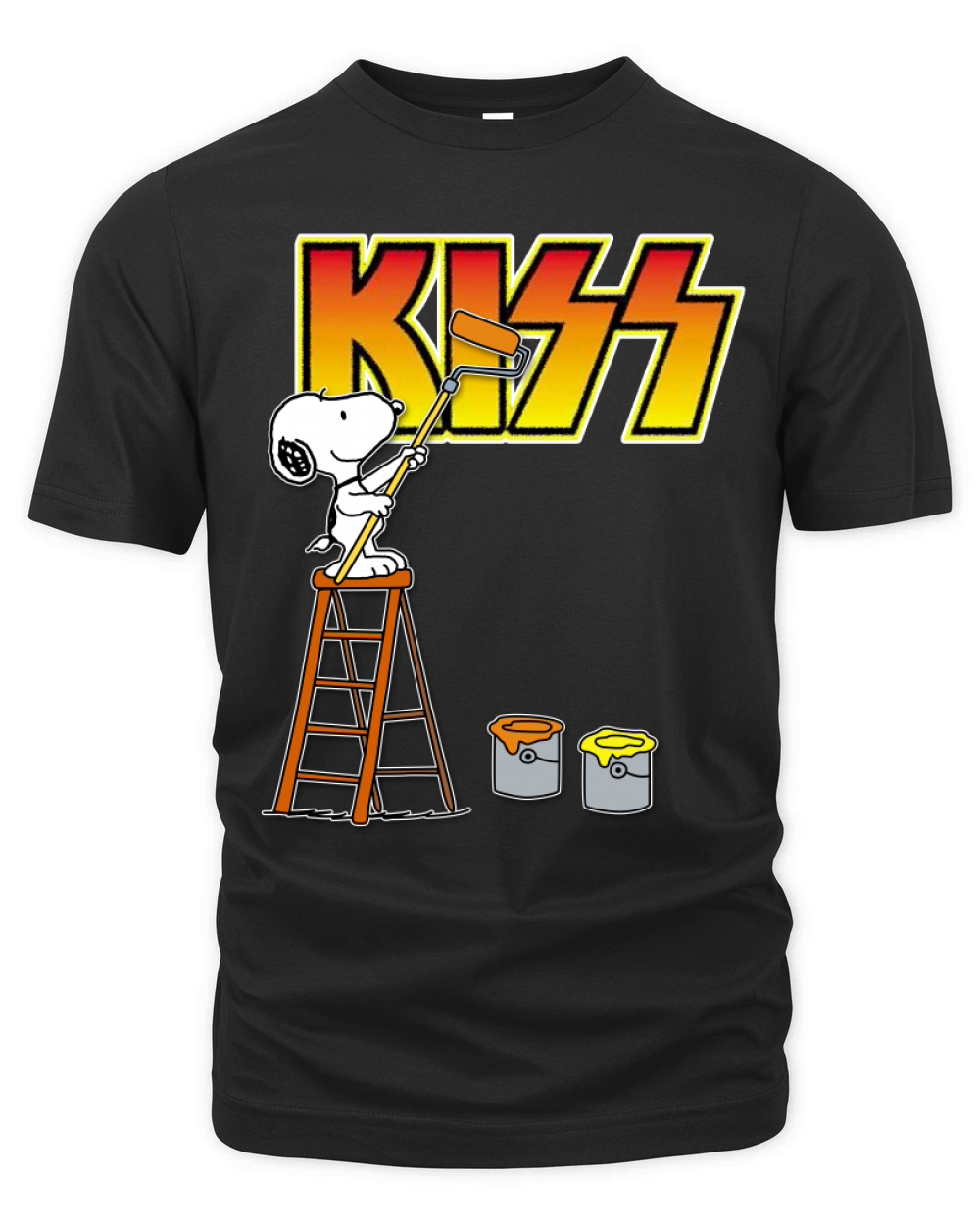 Snoopy paint Kiss Organic Unisex T-shirt