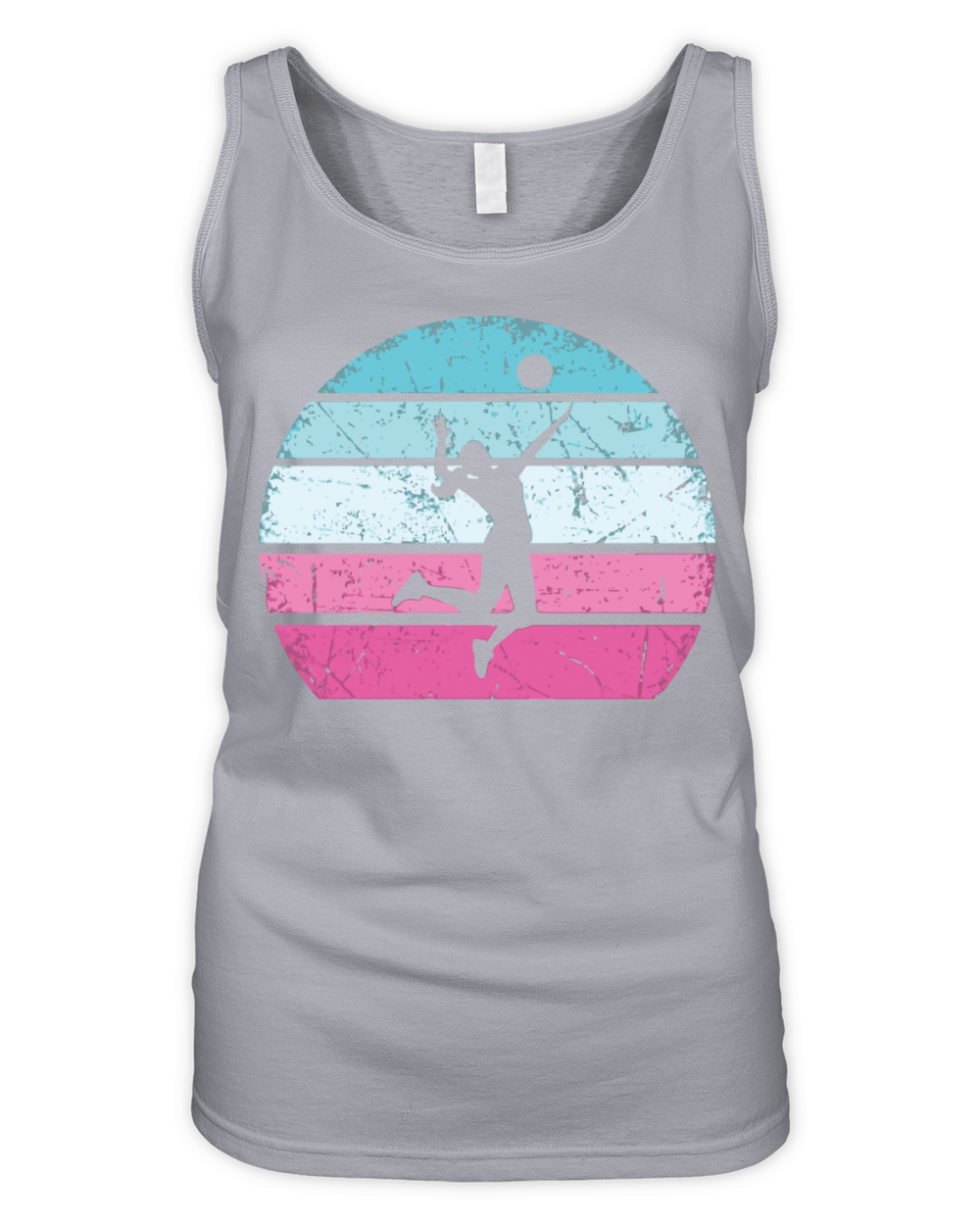 Volleyball Girl Retro Vintage Organic Women's Tank Top